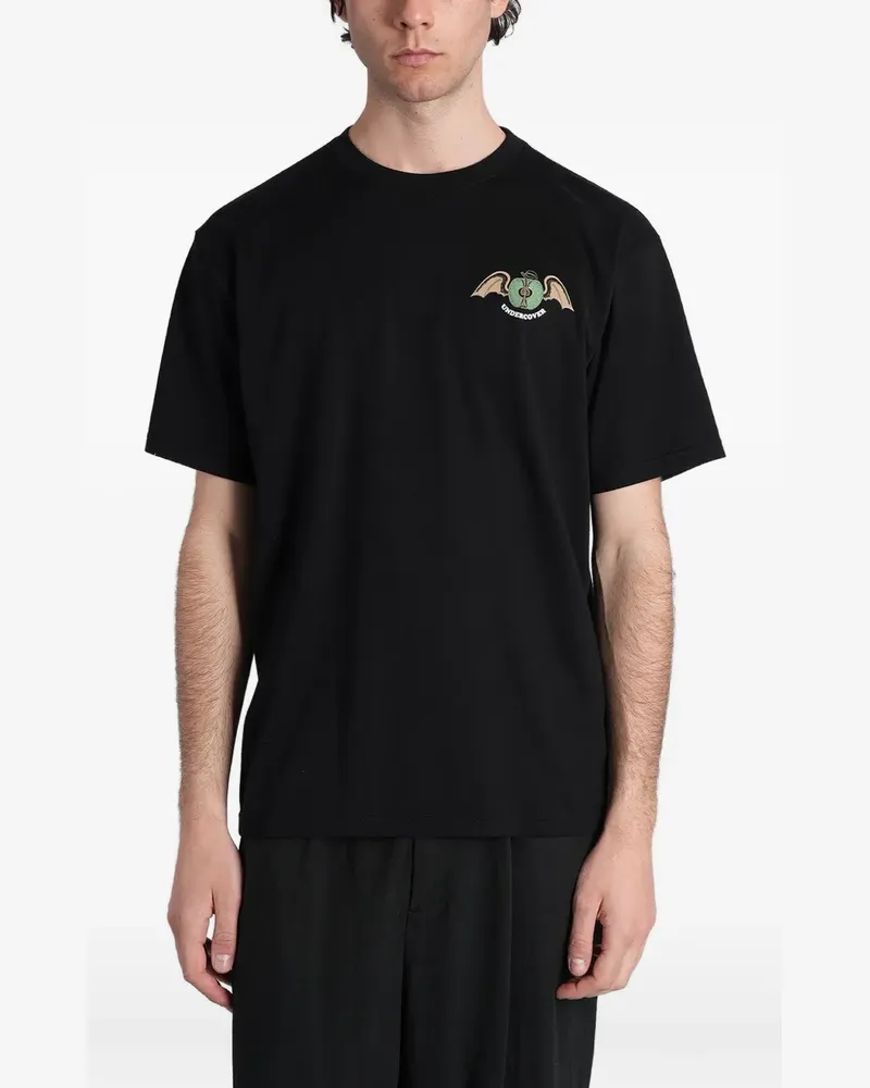 Undercover apple-print T-shirt - Schwarz Schwarz