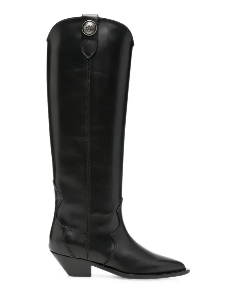 Via Roma 15 Klassische Cowboystiefel - Schwarz Schwarz