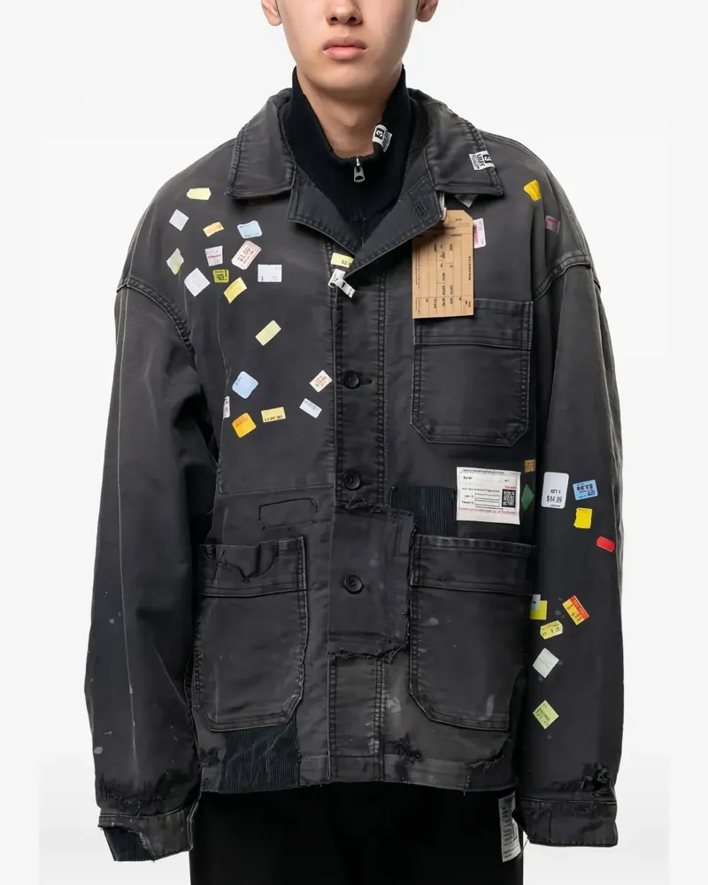 MIHARAYASUHIRO Repair Overall mit Preisschild-Aufkleber - Braun Braun