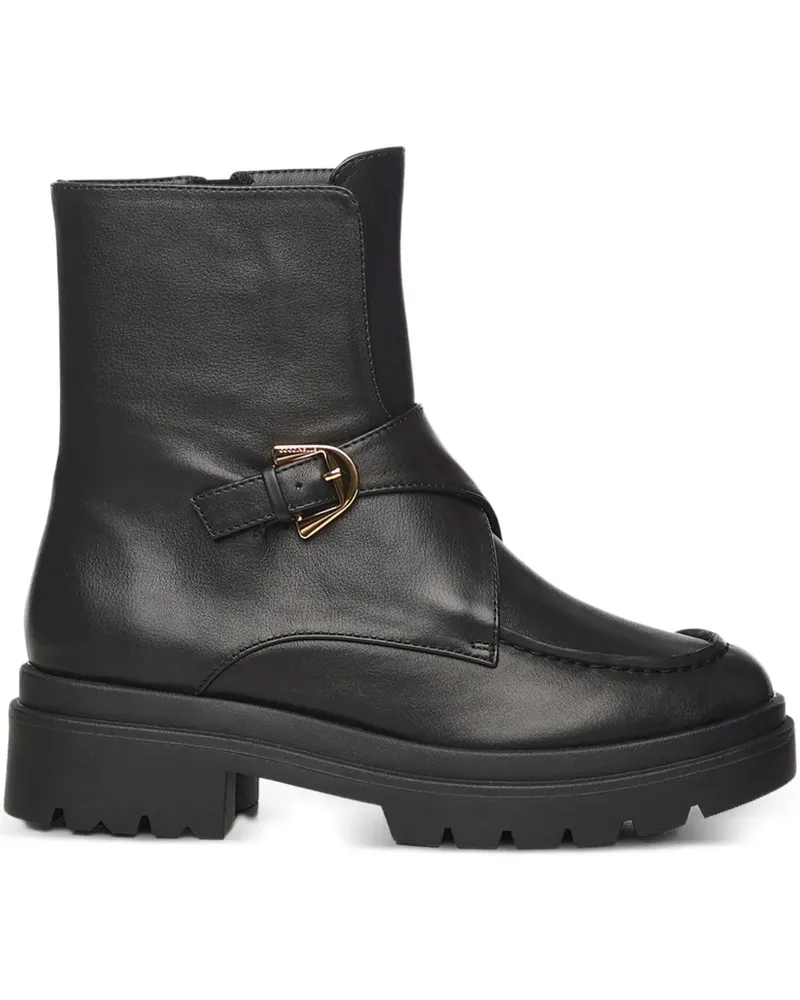 Coccinelle Stiefel mit Schnalle 35mm - Schwarz Schwarz