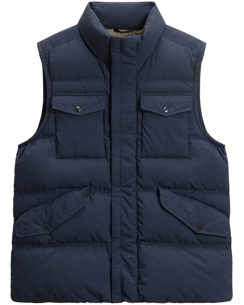 Woolrich Stückgefärbte Steppweste - Blau Blau