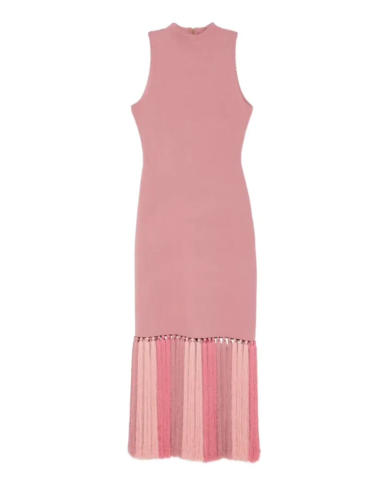 Aje. Sofina Midikleid mit Quastenbesatz - Rosa Rosa