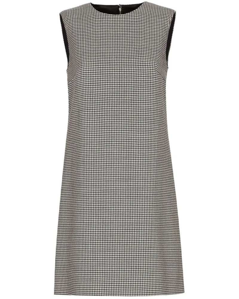 Dolce & Gabbana Wollkleid mit Hahnentrittmuster - Braun Braun