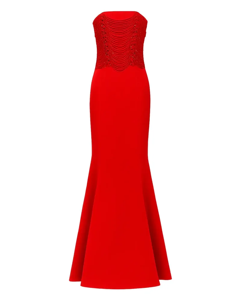 Amen embellished strapless maxi dress - Rot Rot