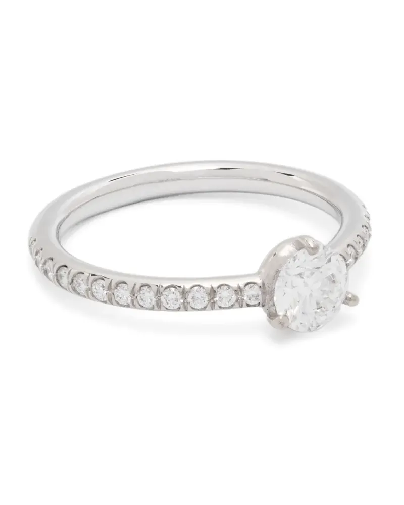 Loyal.e Paris 18kt Absolu.e Weißgoldring mit Diamanten - Silber Silber