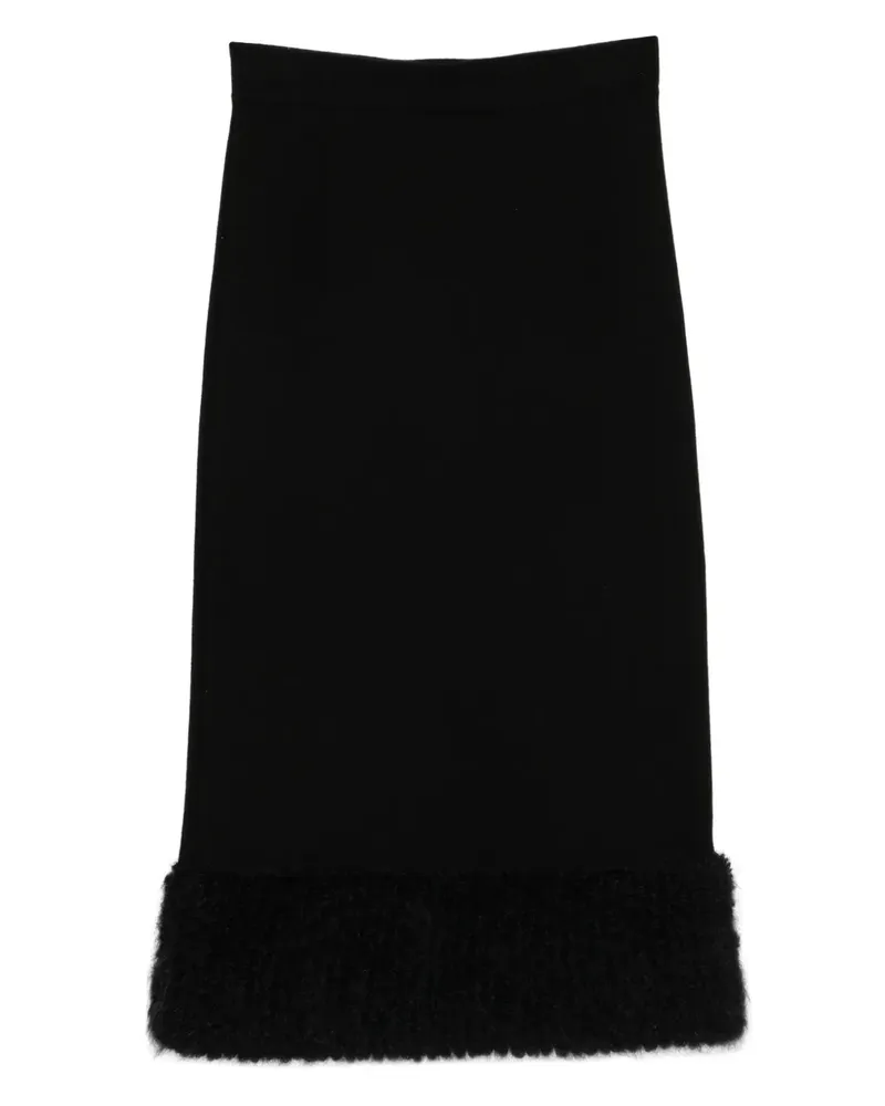 Moschino Rock mit Borten - Schwarz Schwarz