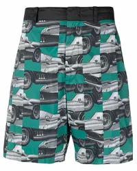 Ferrari Chino-Shorts im Patchwork-Look Schwarz