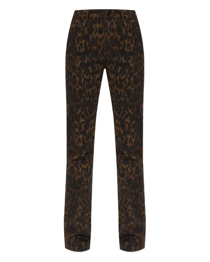 AllSaints Jeans mit Leoparden-Print - Braun Braun