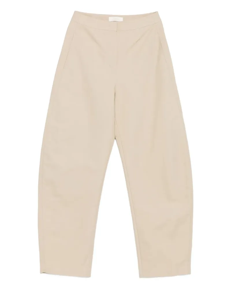 AMOMENTO cotton tapered pants - Nude Nude