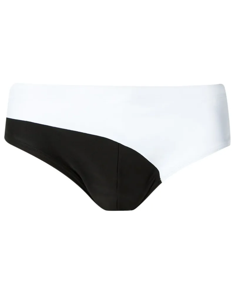 Amir Slama Zweifarbige Shorts - Weiß Weiß