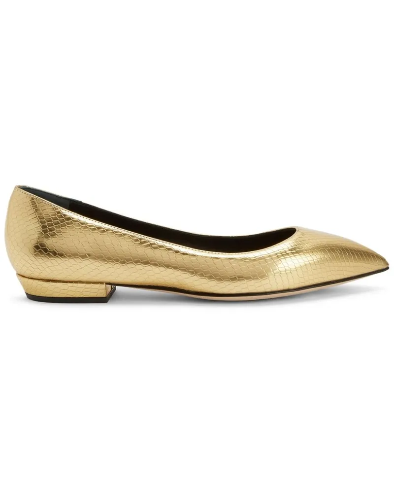 Giuseppe Zanotti Dhalia Ballerinas - Gold Gold