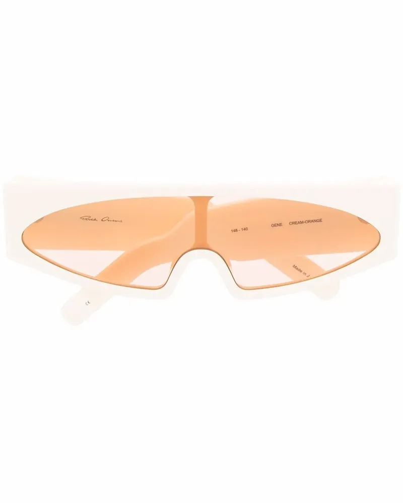 Rick Owens Gene Sonnenbrille mit eckigem Gestell - Nude Nude