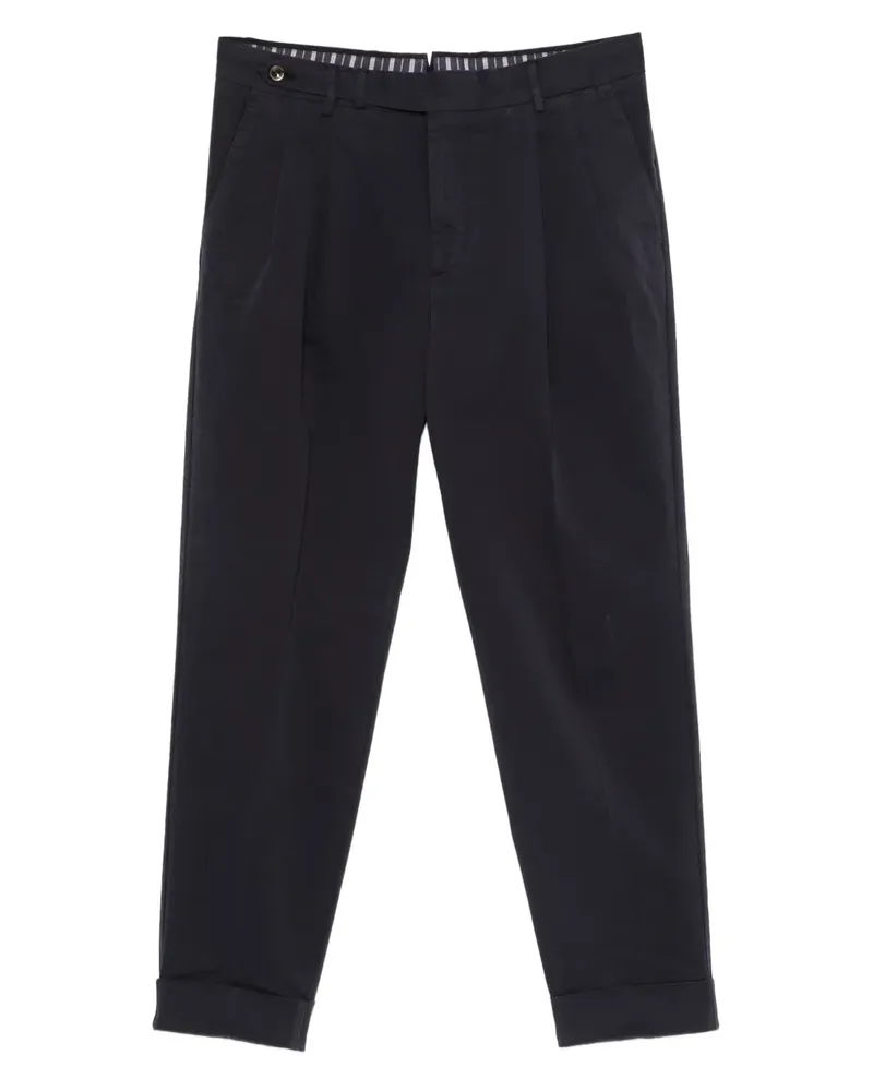 PT TORINO Klassische Bundfaltenhose - Blau Blau
