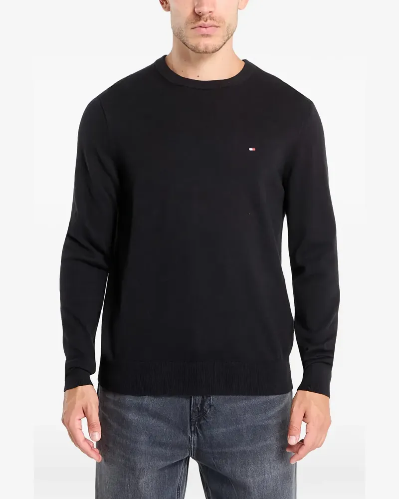 Tommy Hilfiger pima crew neck - Schwarz Schwarz