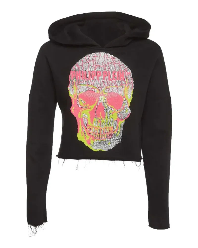 Philipp Plein logo-print hoodie - Schwarz Schwarz