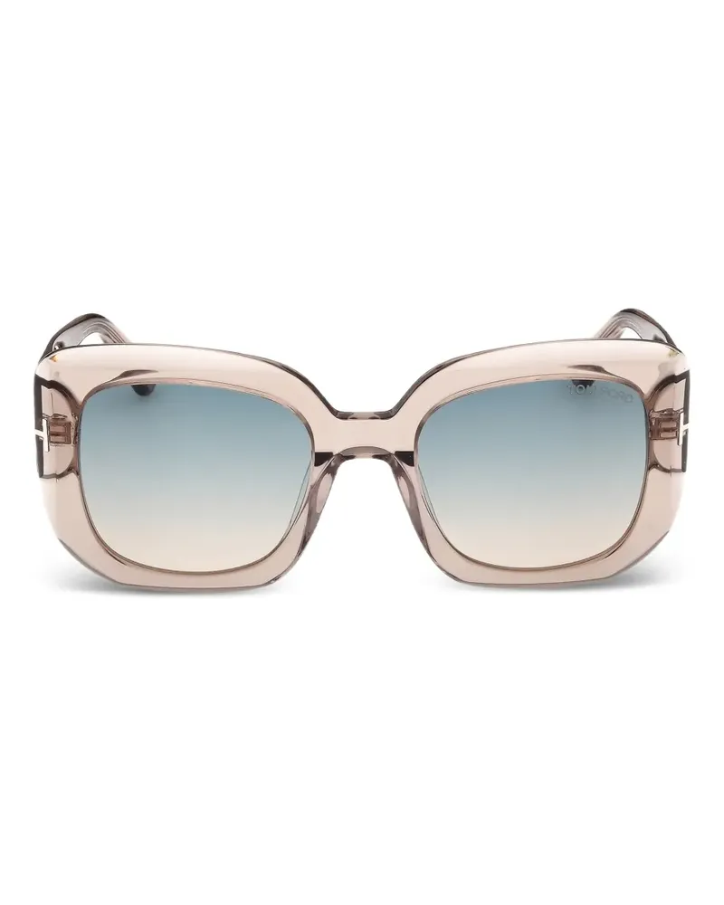 Tom Ford Carla Sonnenbrille mit eckigem Gestell - Nude Nude