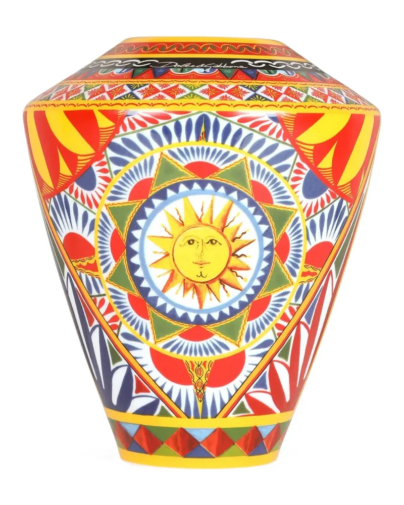 Dolce & Gabbana small sun amphora vase - Gelb Gelb