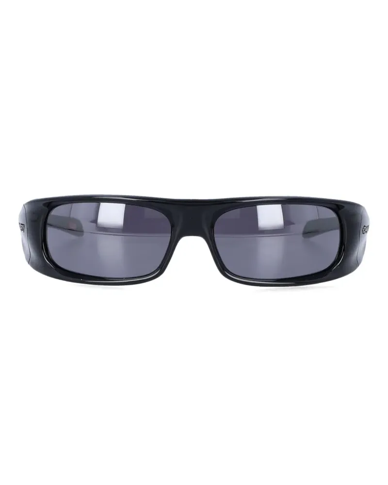 Oakley Runde Highland Sonnenbrille - Schwarz Schwarz