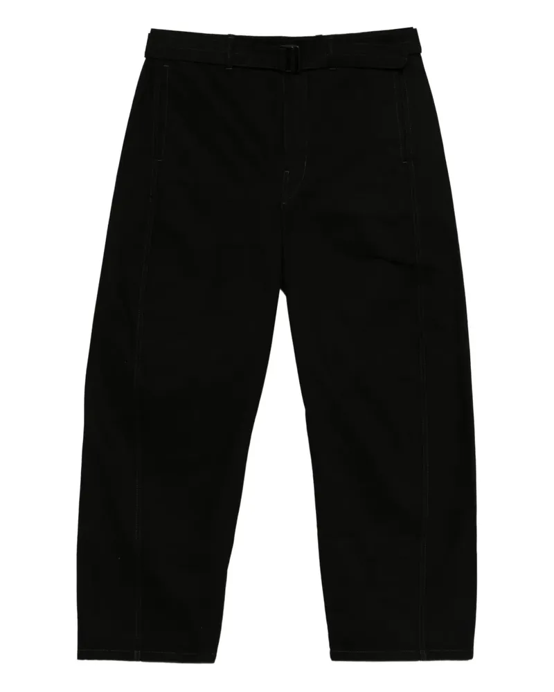 Christophe Lemaire Twisted Jeans mit Gürtel - Schwarz Schwarz