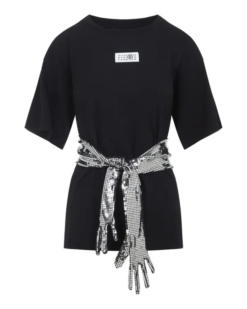 Maison Margiela glove-detail T-shirt - Schwarz Schwarz