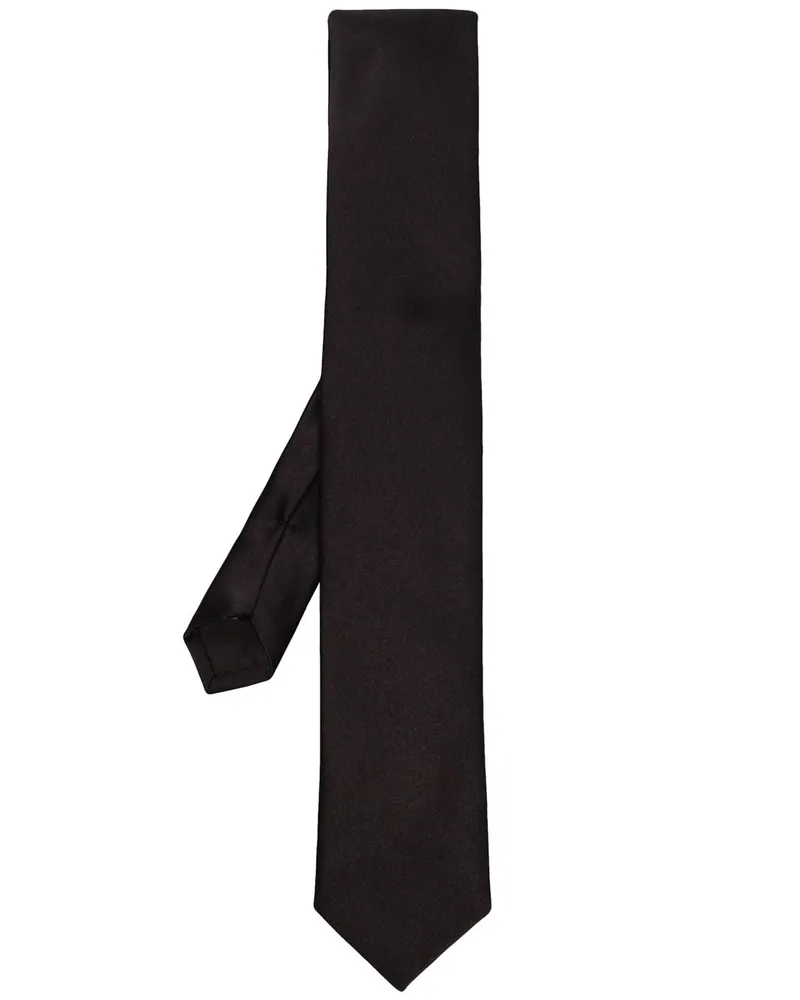Dolce & Gabbana Klassische Seidenkrawatte - Schwarz Schwarz