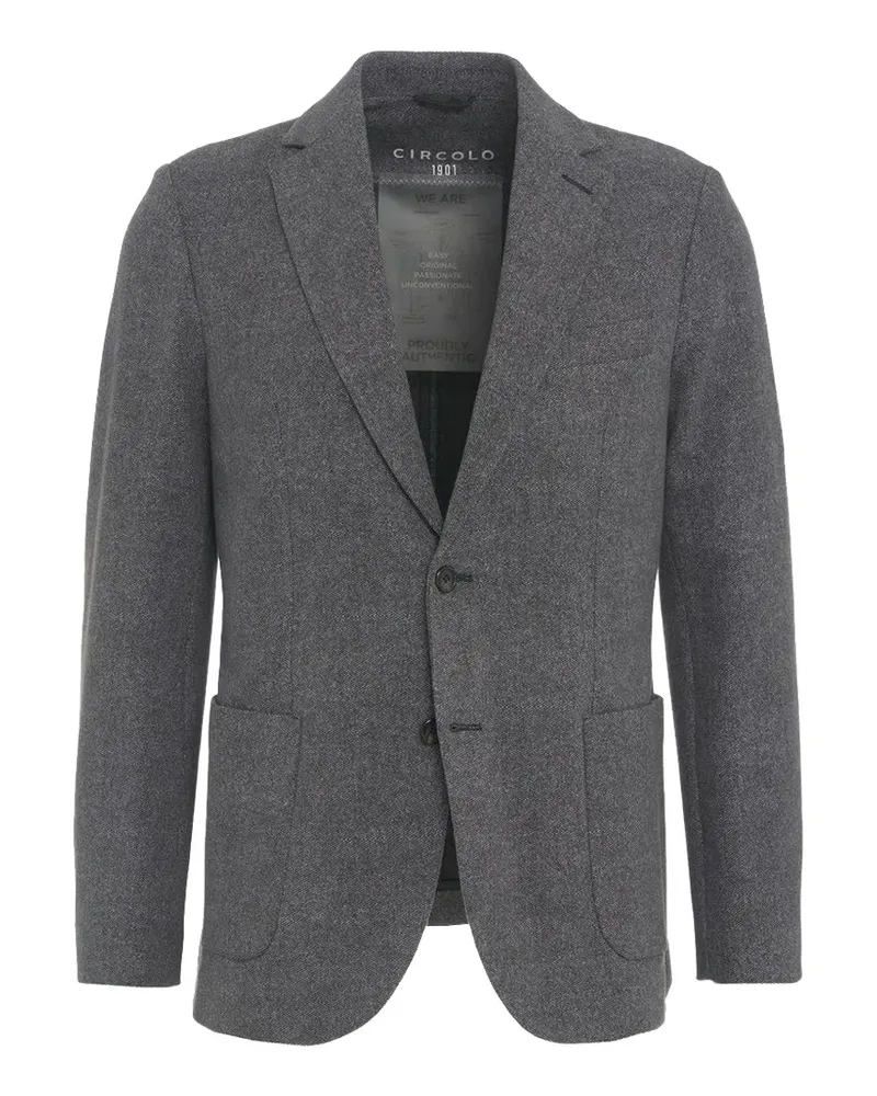 CIRCOLO 1901 single-breasted notched-lapel blazer - Grau Grau