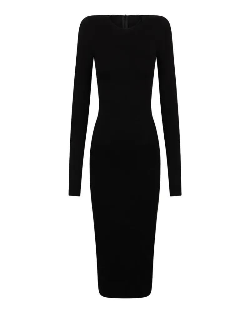 Dsquared2 Midikleid mit langen Ärmeln - Schwarz Schwarz