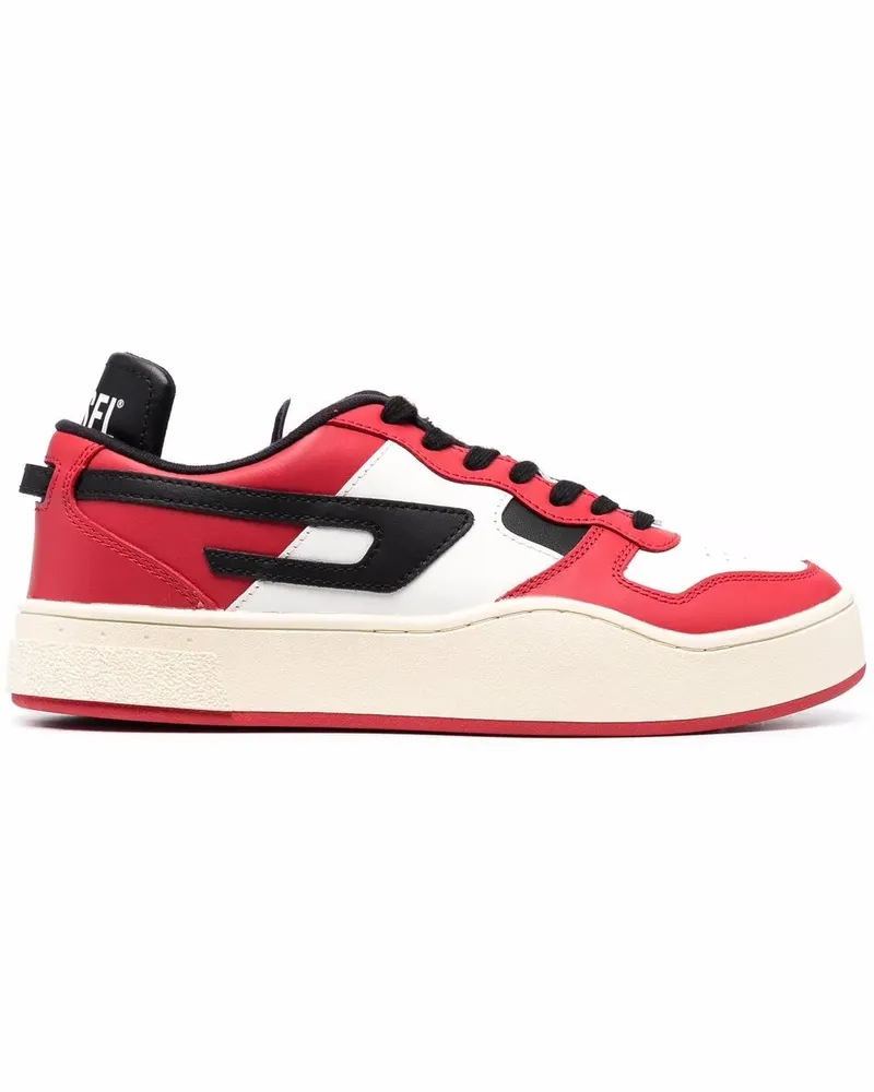 Diesel Sneakers in Colour-Block-Optik - Rot Rot