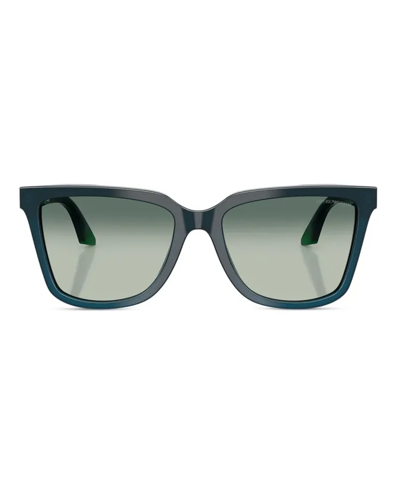 Emporio Armani square frame sunglasses - Blau Blau