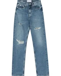 Calvin Klein Gerade Jeans mit hohem Bund Blau