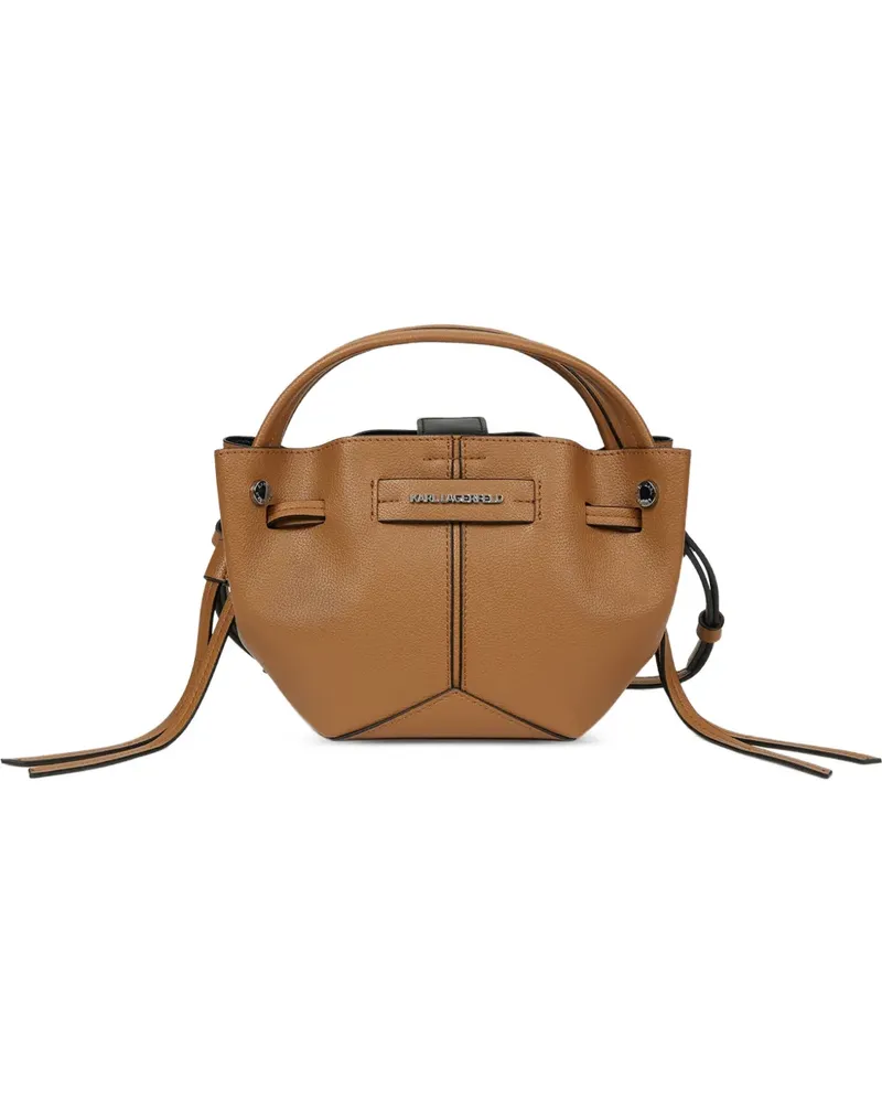 Karl Lagerfeld K/Pierced bucket bag - Braun Braun