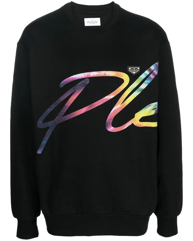 Philipp Plein Sweatshirt mit Signature-Print - Schwarz Schwarz