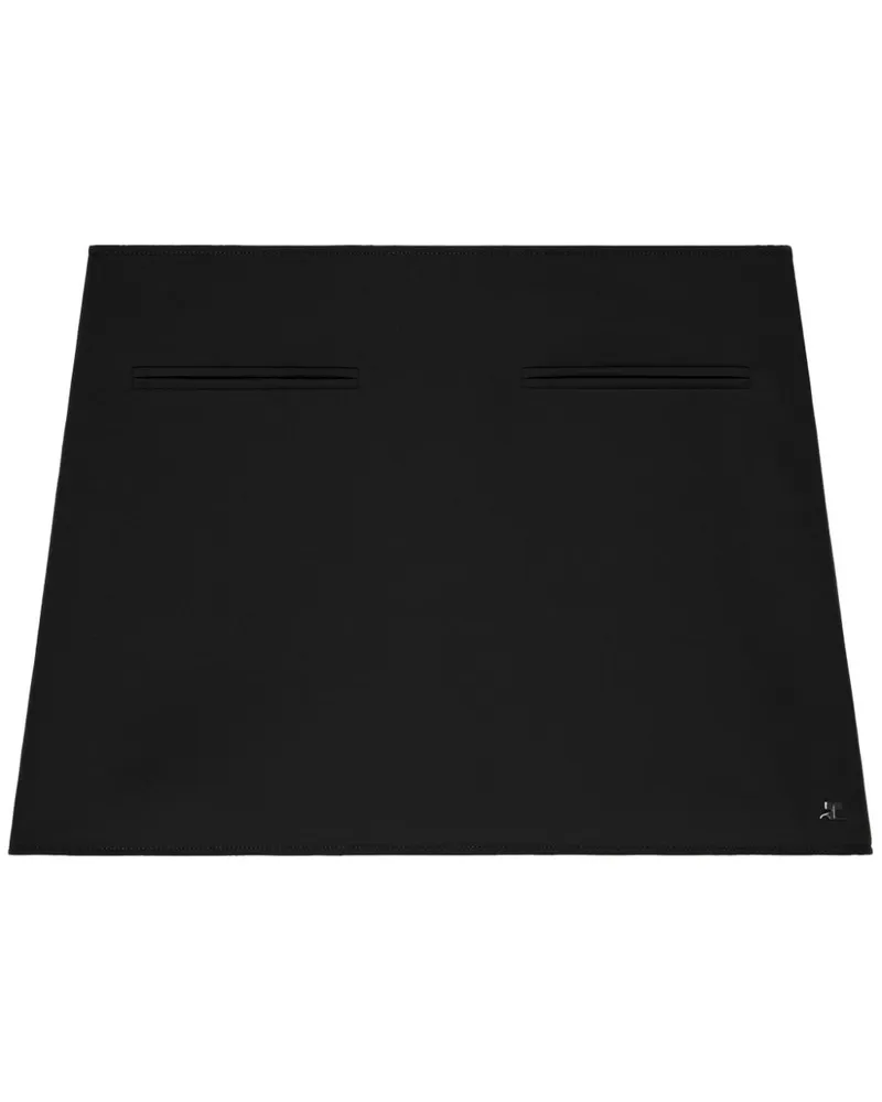Courrèges Heritage Pockets Minirock - Schwarz Schwarz