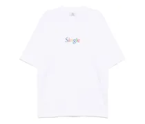 T-Shirt mit grafischem Print - Weiß