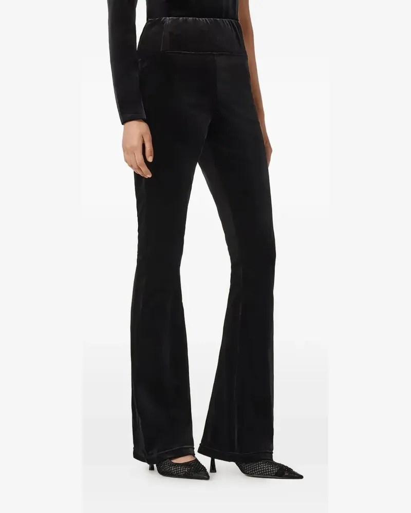 AllSaints Zanni velvet flared trousers - Schwarz Schwarz