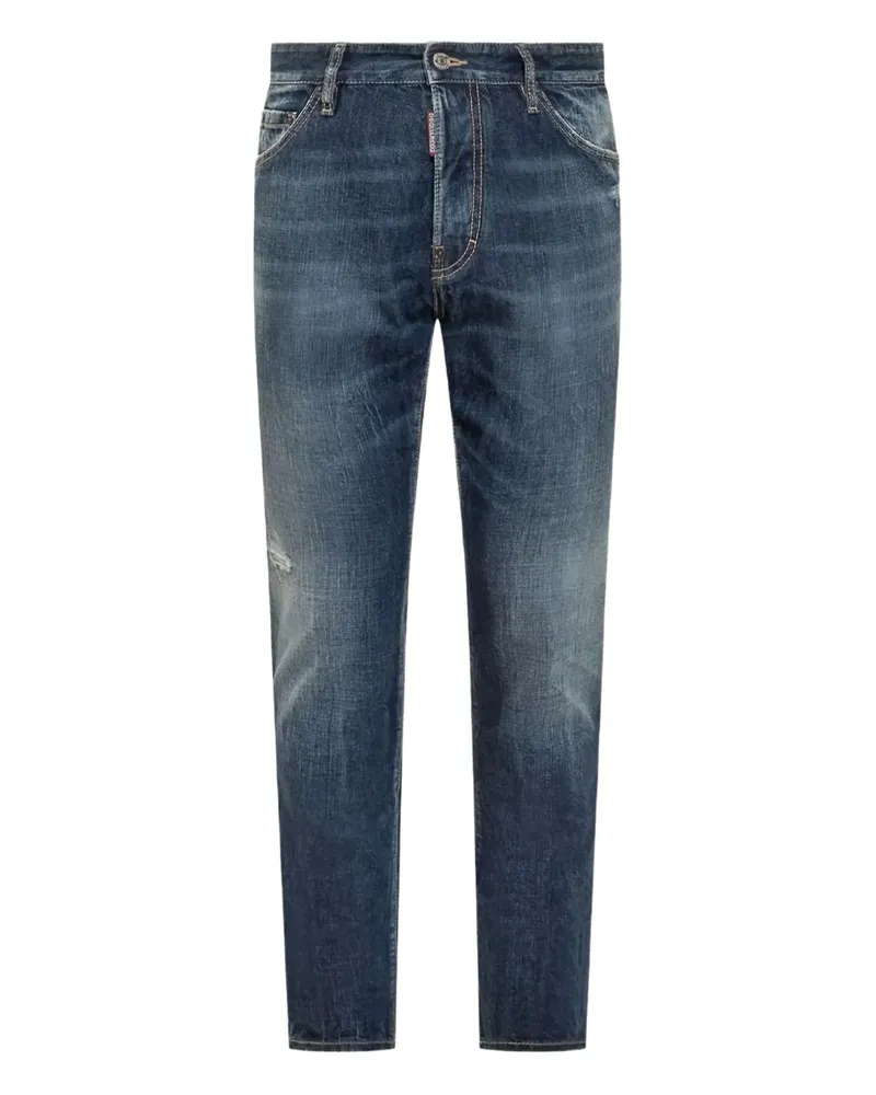Dsquared2 Hose im Distressed-Look - Blau Blau