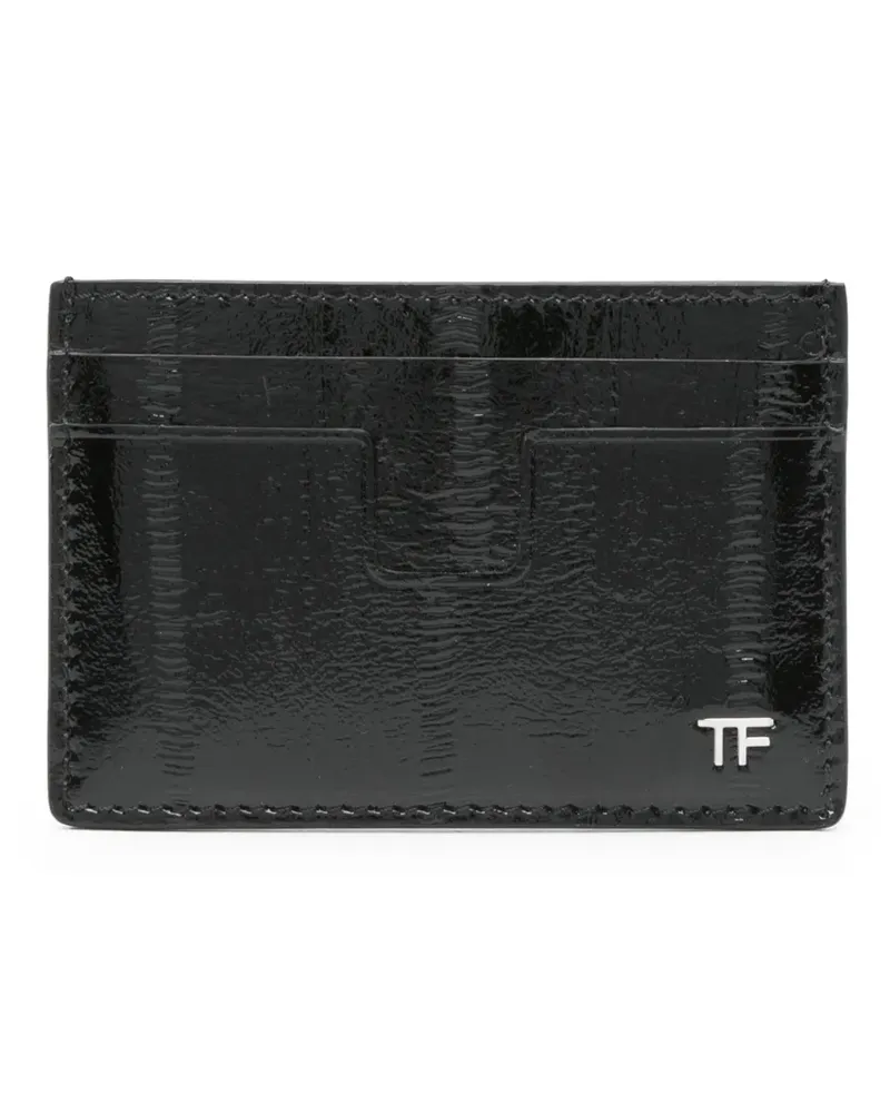 Tom Ford Kartenetui mit Logo-Applikation - Schwarz Schwarz