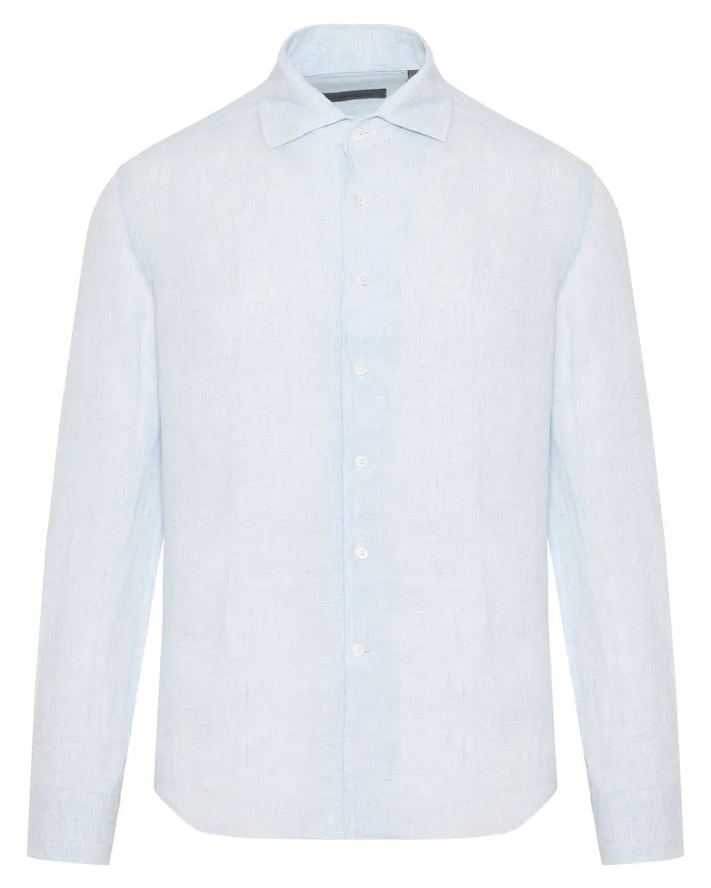 Corneliani Langärmeliges Hemd - Blau Blau