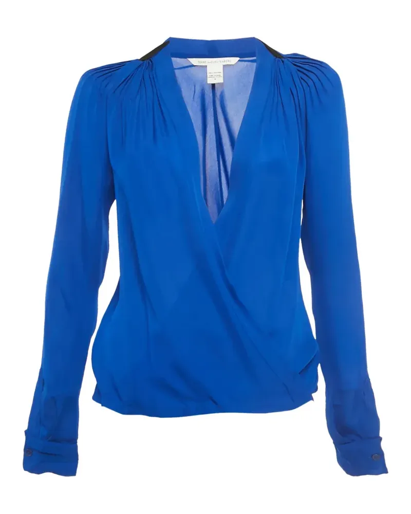 Diane von Furstenberg Marian silk blouse - Blau Blau