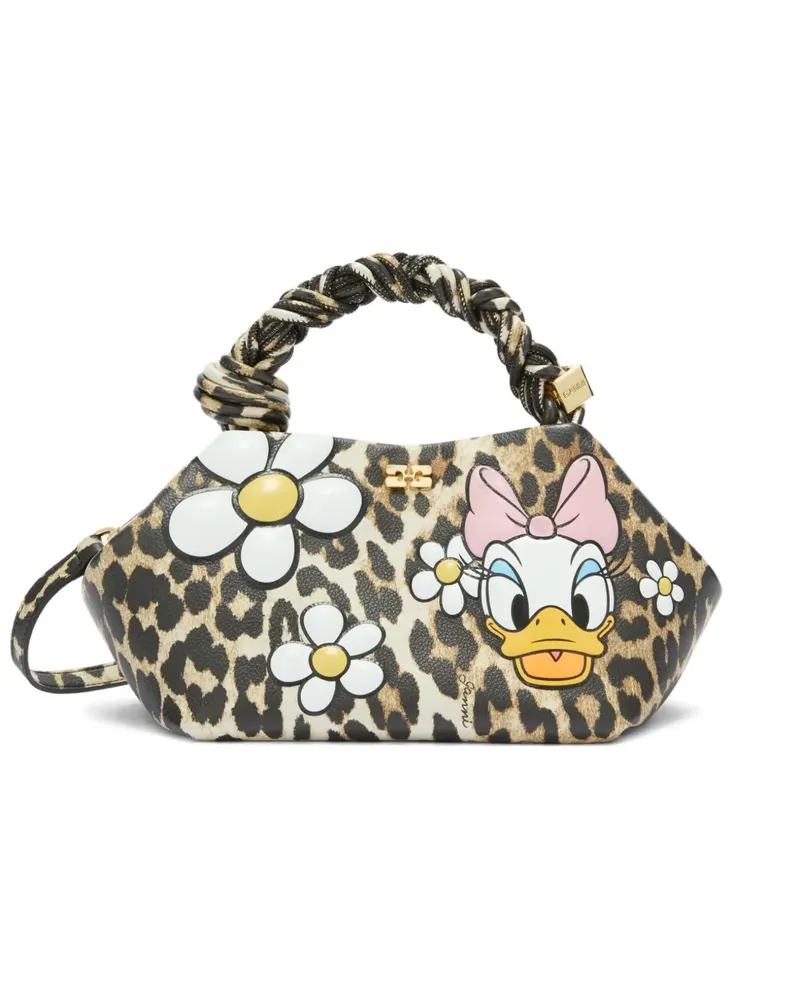 Ganni x Disney Tote Bag mit Leoparden-Print - Braun Braun