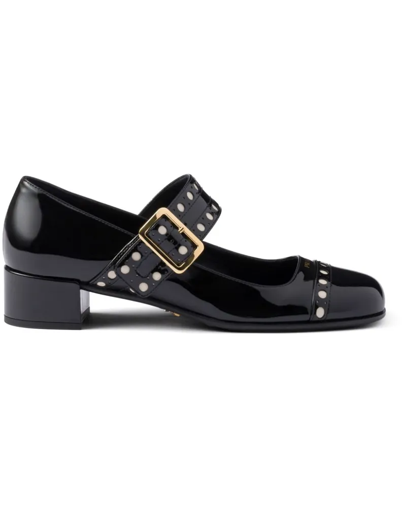 Prada Mary Janes 35mm - Schwarz Schwarz