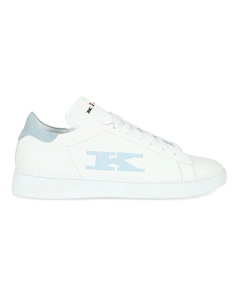 Kiton Sneakers mit Logo - Weiß Weiß