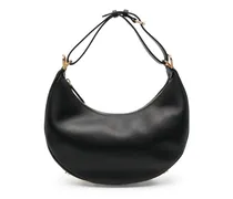 Kleine graphy Schultertasche - Schwarz