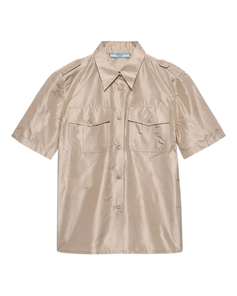 Prada Kurzärmeliges Hemd - Nude Nude