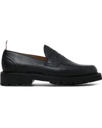 Thom Browne Loafer mit runder Kappe Schwarz