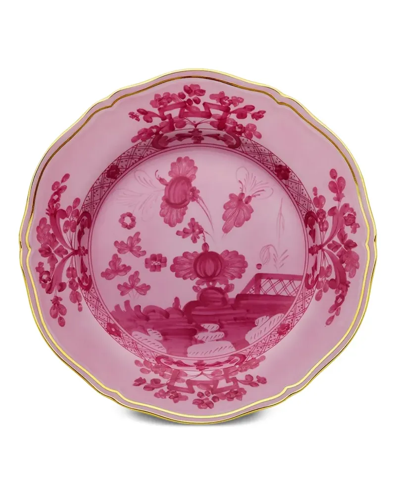 Ginori 1735 Teller mit Blumen-Print - Rosa Rosa