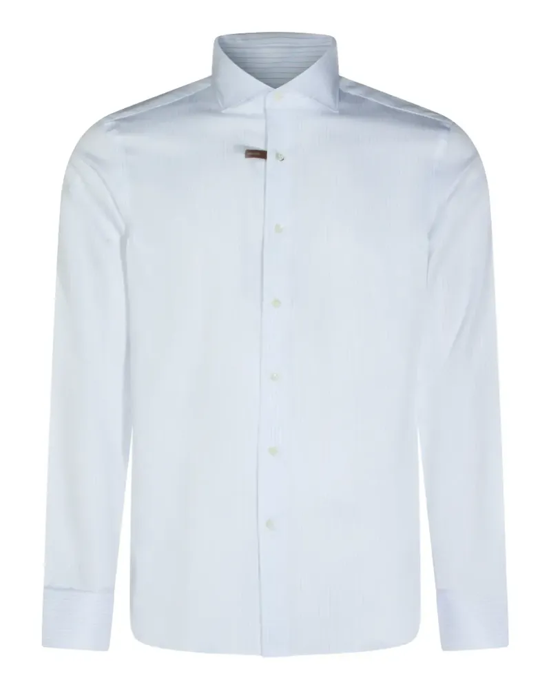 Canali Gestreiftes Hemd - Blau Blau