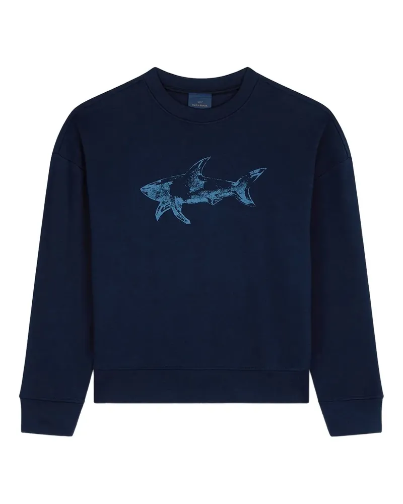 Paul & Shark shark-print sweatshirt - Blau Blau