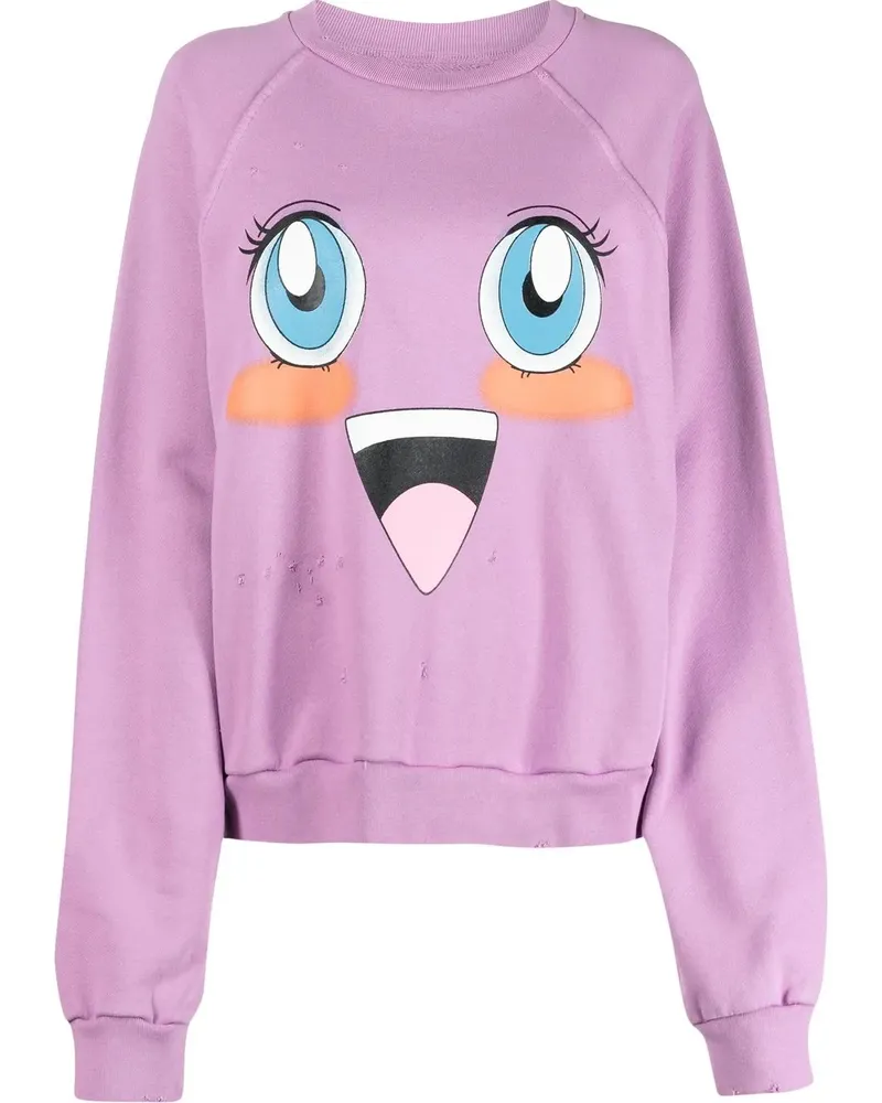 Liberal Youth Ministry Sweatshirt mit Emoji - Rosa Rosa