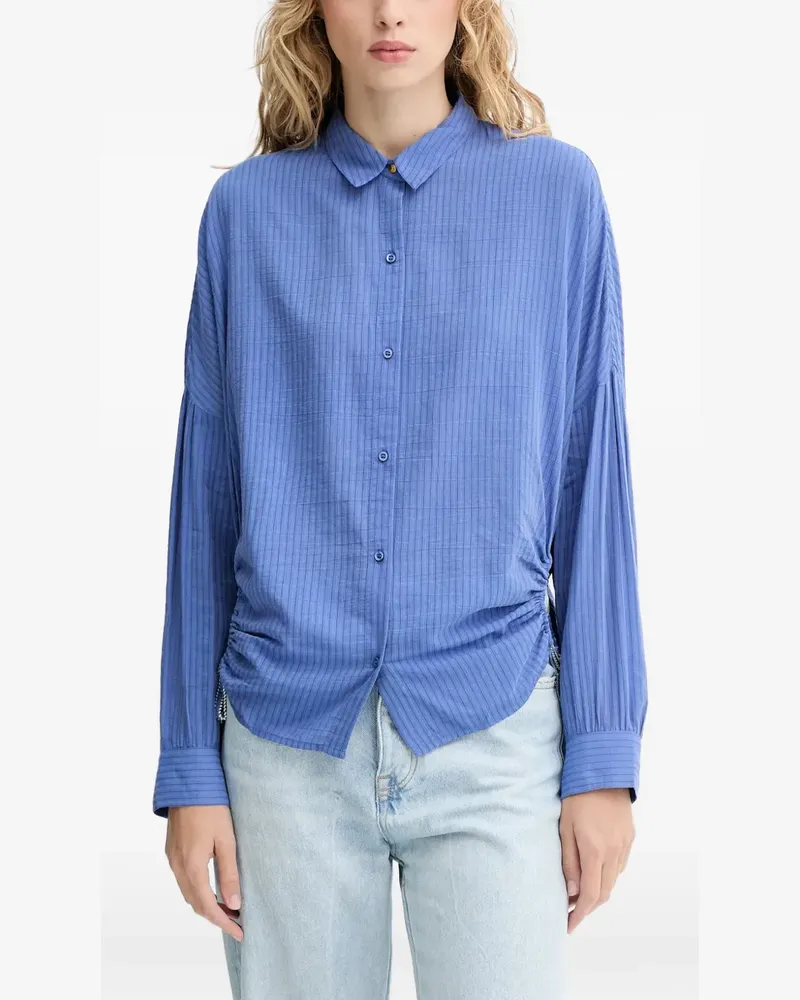Sessùn drawstring textured shirt - Blau Blau